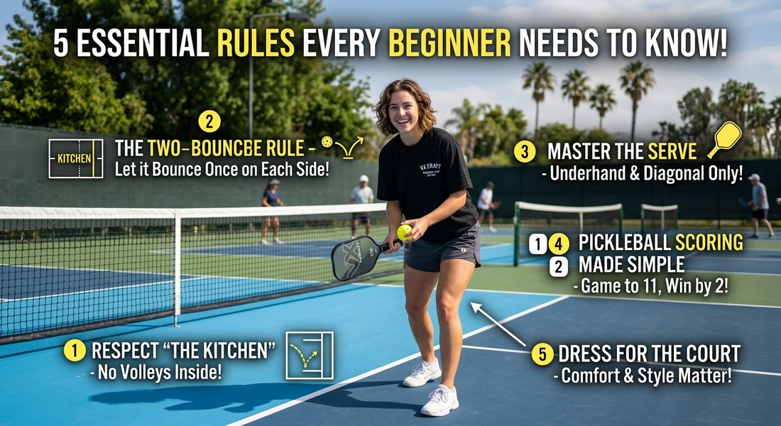 5 Essential Rules Every Pickleball Beginner Needs to Know (and Avoid!)